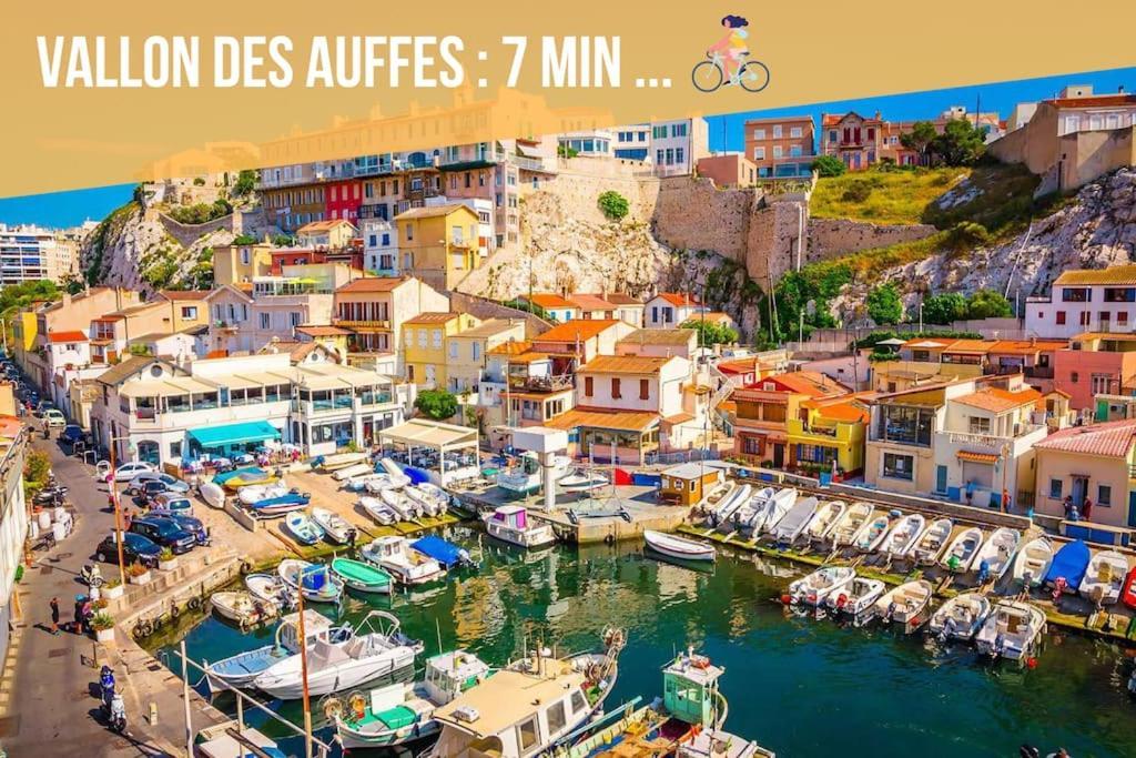 Divine Idylle Central Vieux-Port Terrasse Clim Марсилия Екстериор снимка