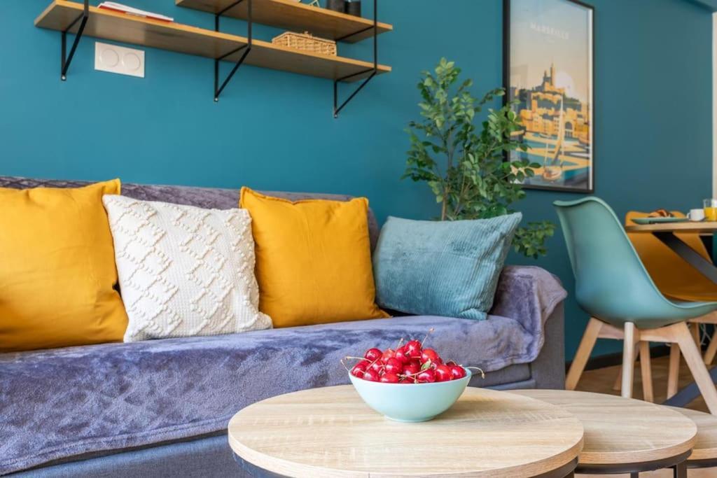 Divine Idylle Central Vieux-Port Terrasse Clim Марсилия Екстериор снимка
